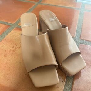 Jeffrey Campbell Beige Mules